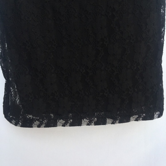 Streetwear Society Dress Womens Small Little Black Lace Sleeveless Scoop Neck - Picture 10 of 13